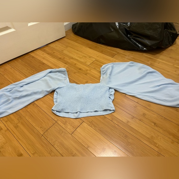 Windsor Light Blue Crop Top - Picture 7 of 8